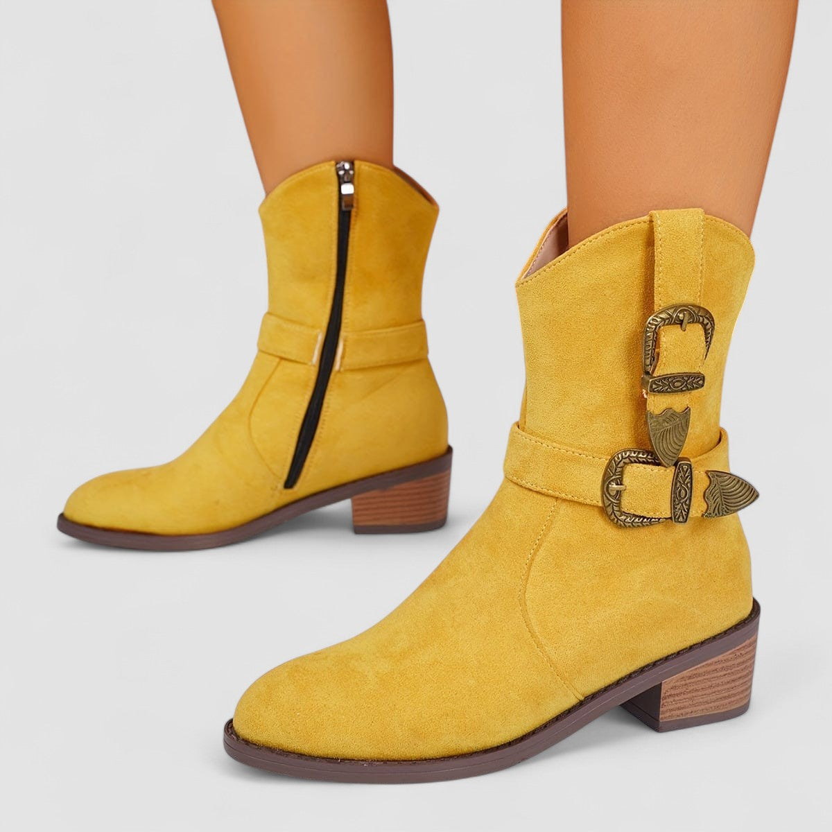 Rosa | Botas camperas de ante