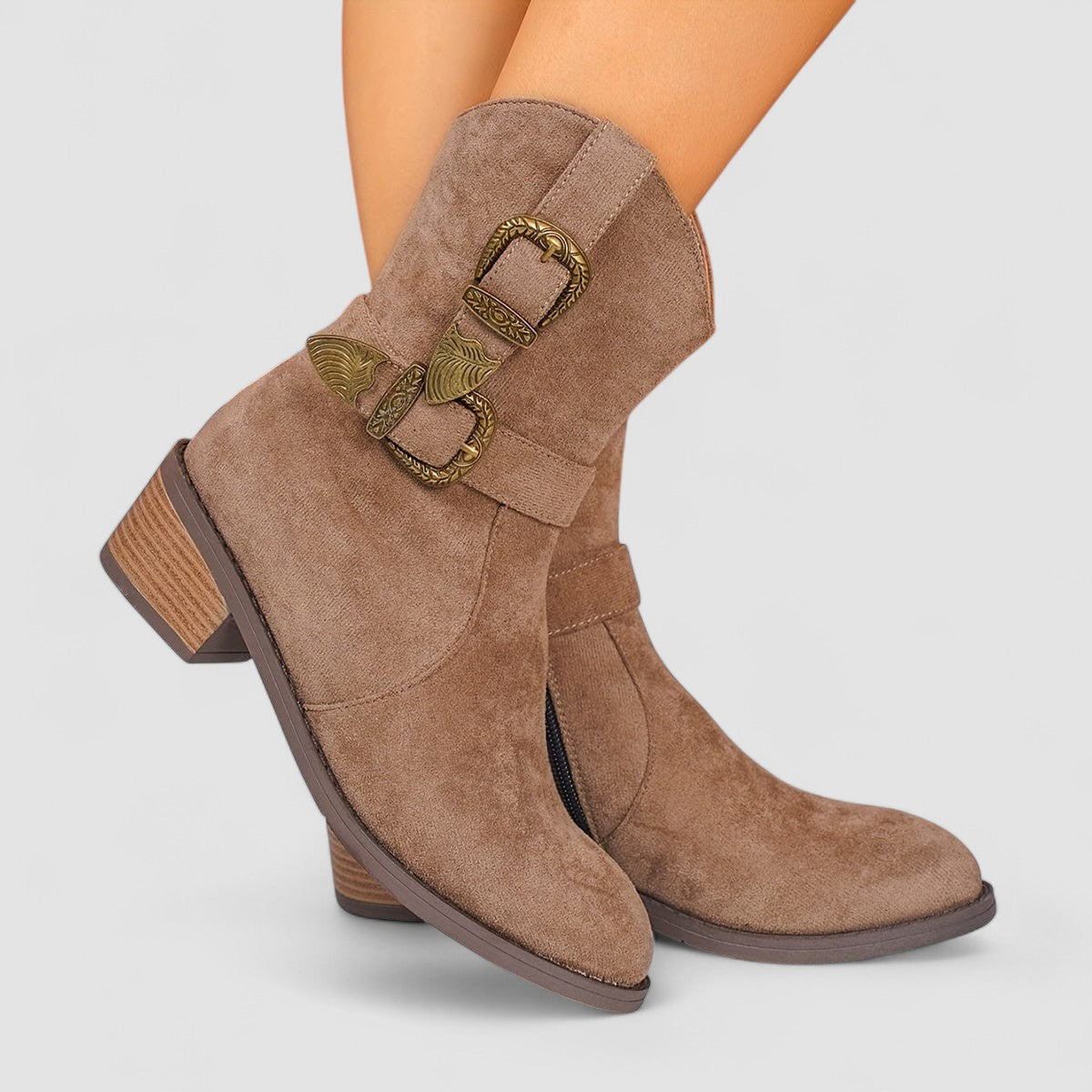 Rosa | Botas camperas de ante