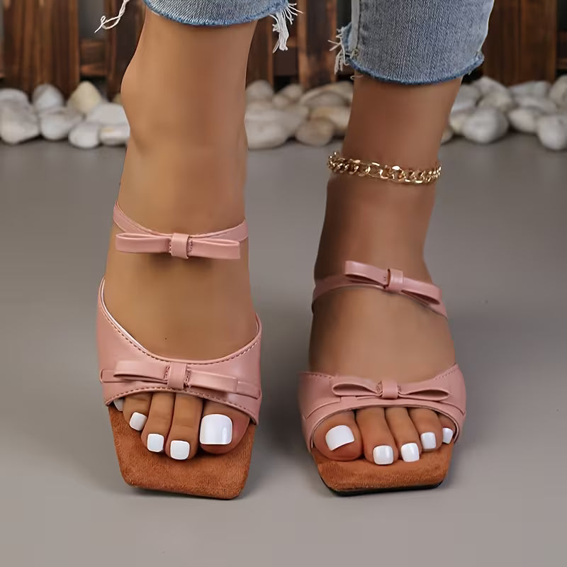 Valentina | Zapatos destalonados con lazo