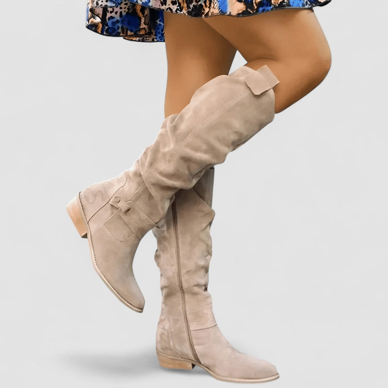 Nora | Botas camperas de ante y piel