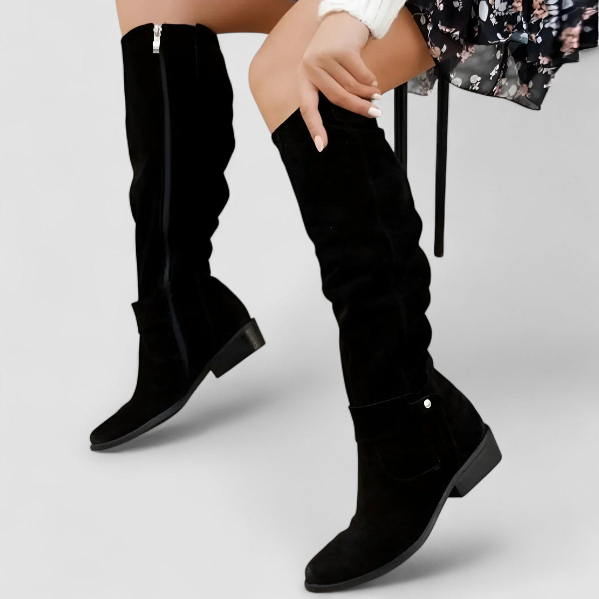Nora | Botas camperas de ante y piel