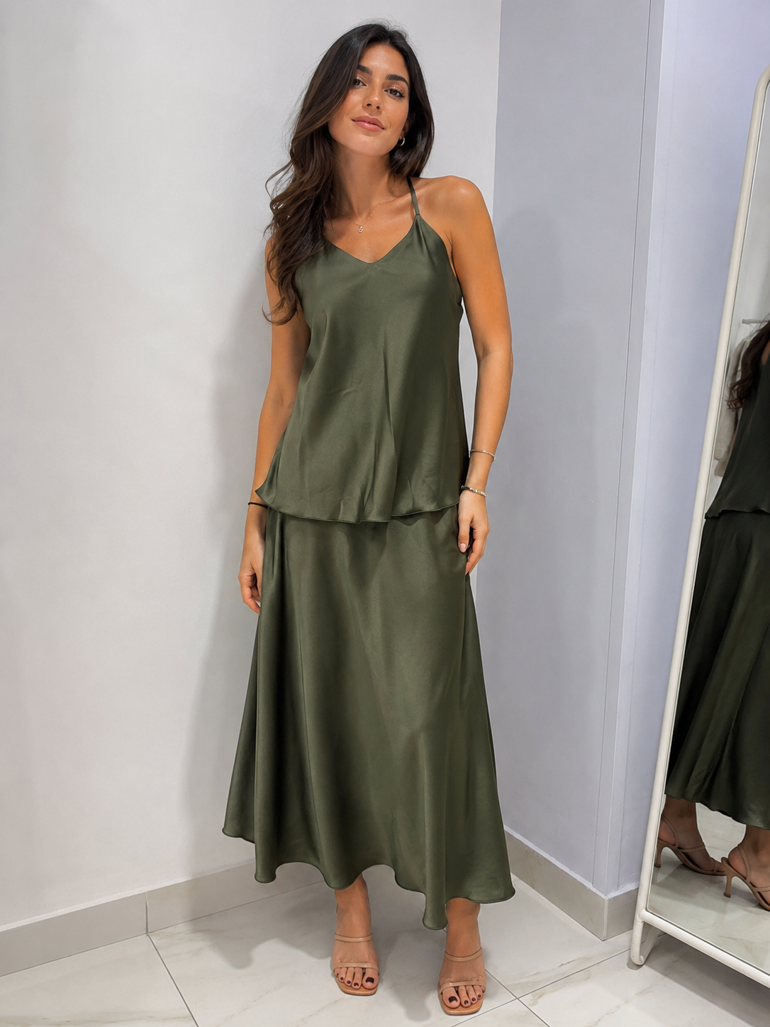 Conjunto Larry: top y falda