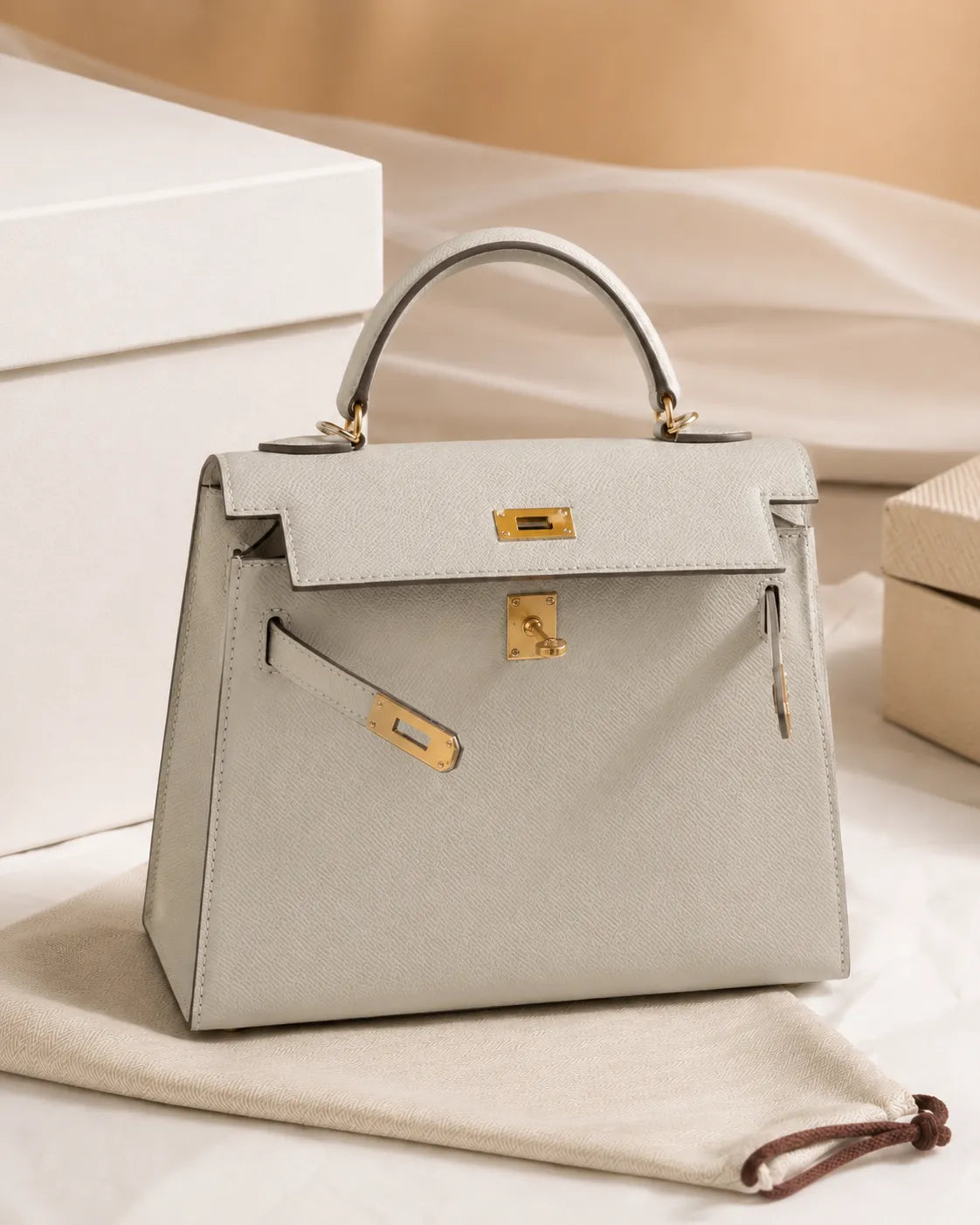 Bolso Celeste en color gris claro