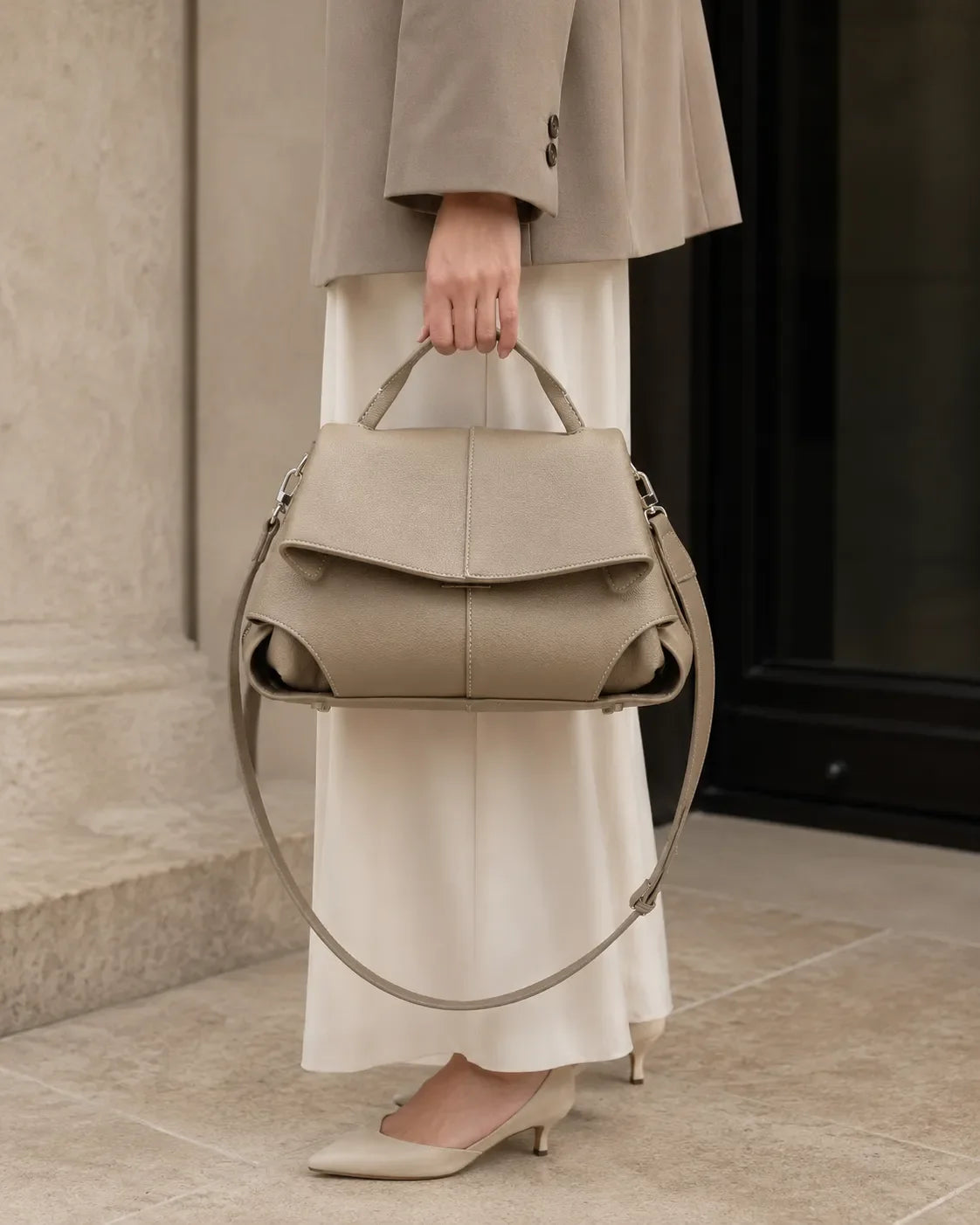 Vivienne | Bolso de mano con pliegues