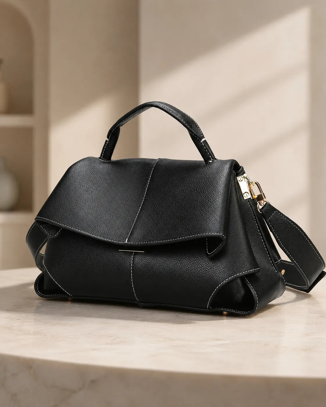 Vivienne | Bolso de mano con pliegues