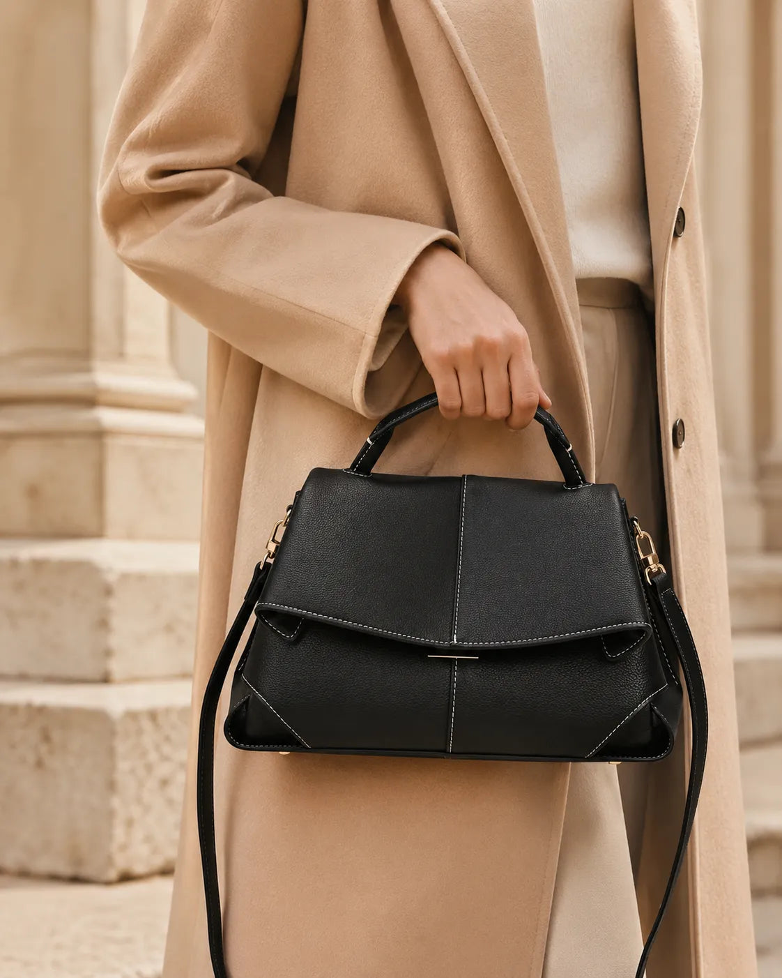 Vivienne | Bolso de mano con pliegues