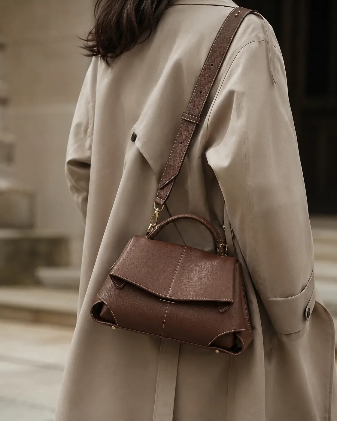Vivienne | Bolso de mano con pliegues