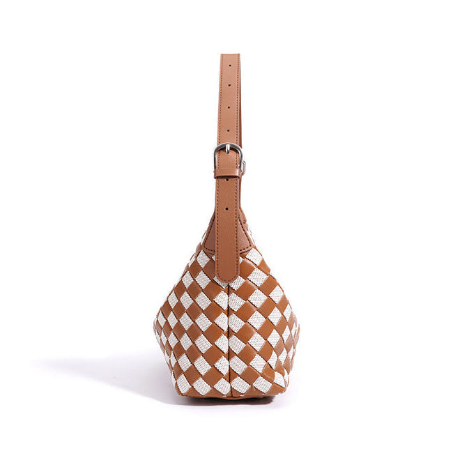 Tori | Bolso hobo trenzado bicolor