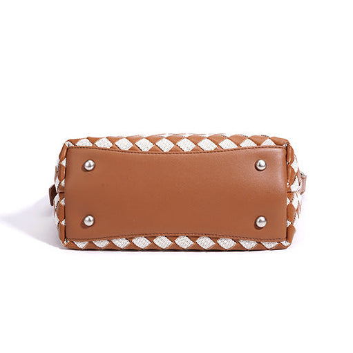 Tori | Bolso hobo trenzado bicolor