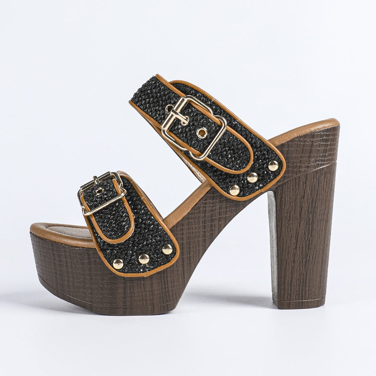 Valentina | Zapatos de tacón con doble hebilla