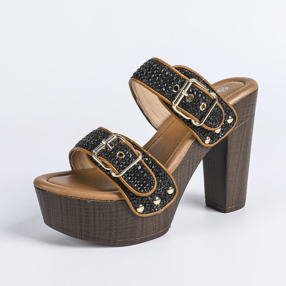 Valentina | Zapatos de tacón con doble hebilla