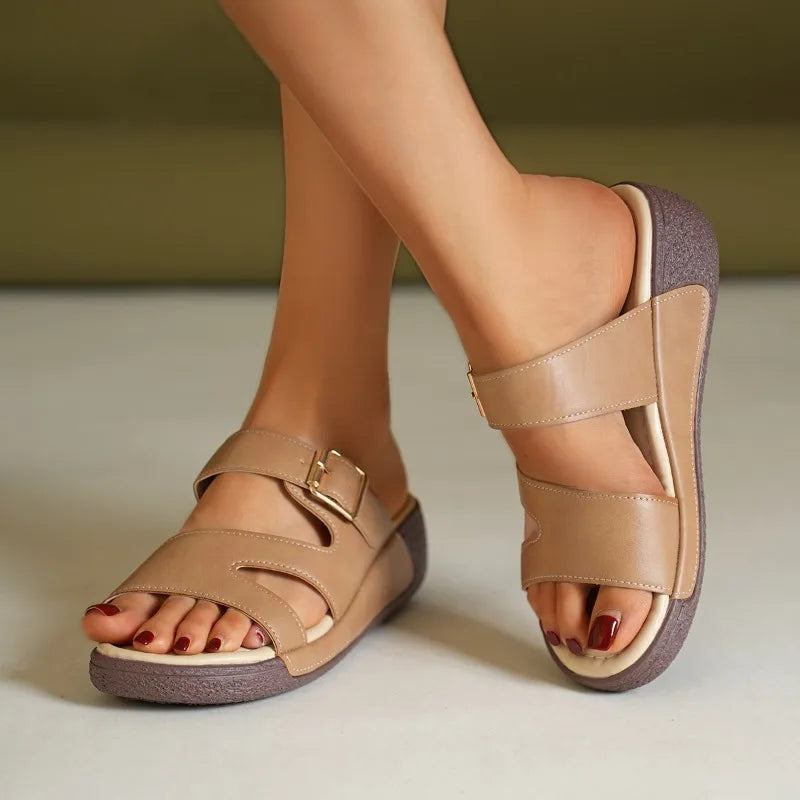 Aria | Sandalias de piel con plataforma
