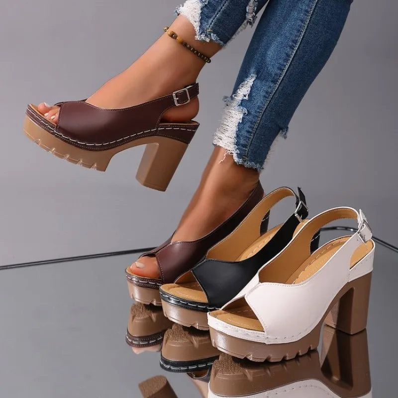 Vivienne | Sandalias de plataforma retro