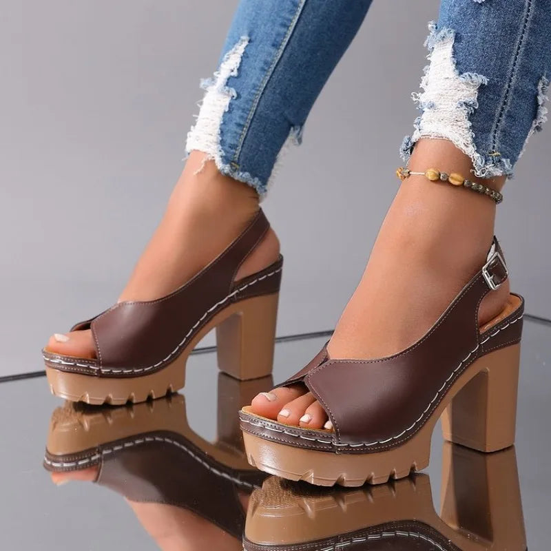 Vivienne | Sandalias de plataforma retro