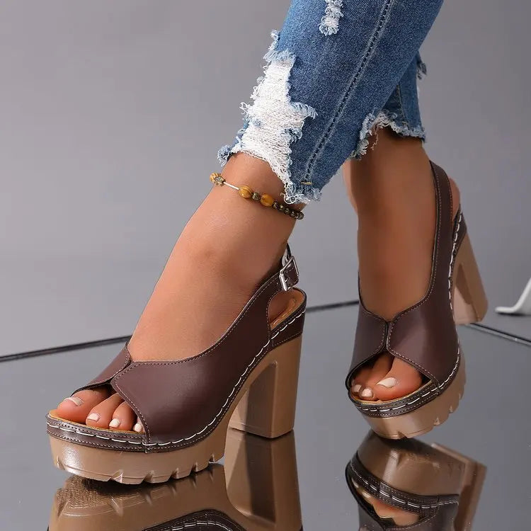 Vivienne | Sandalias de plataforma retro
