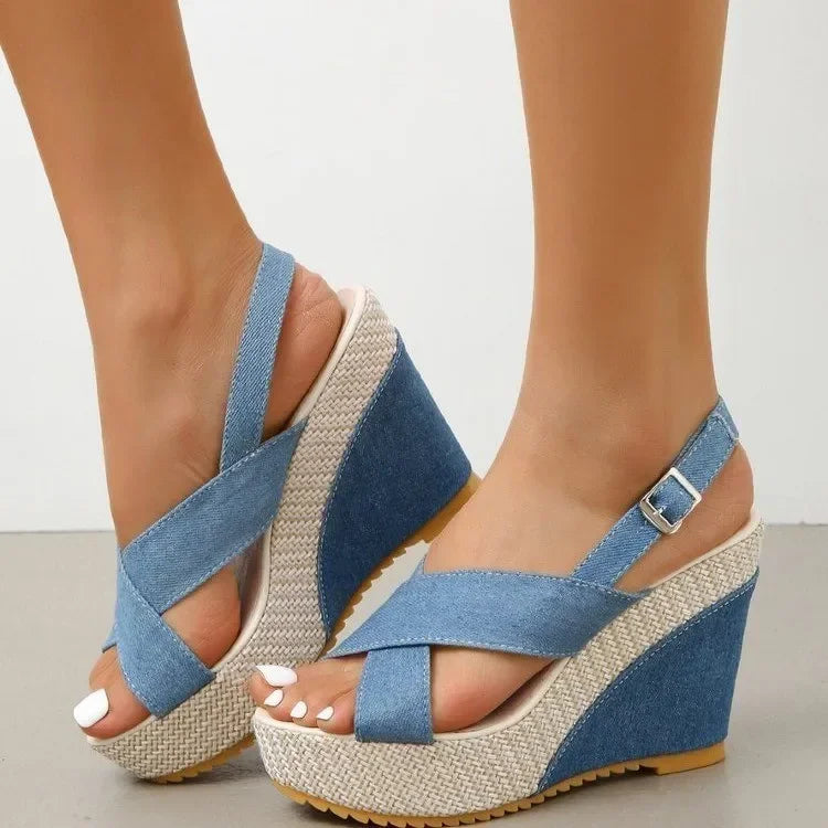 Maya | Sandalias vaqueras de plataforma