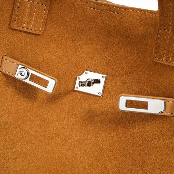 Melania | Mini bolso tote de ante