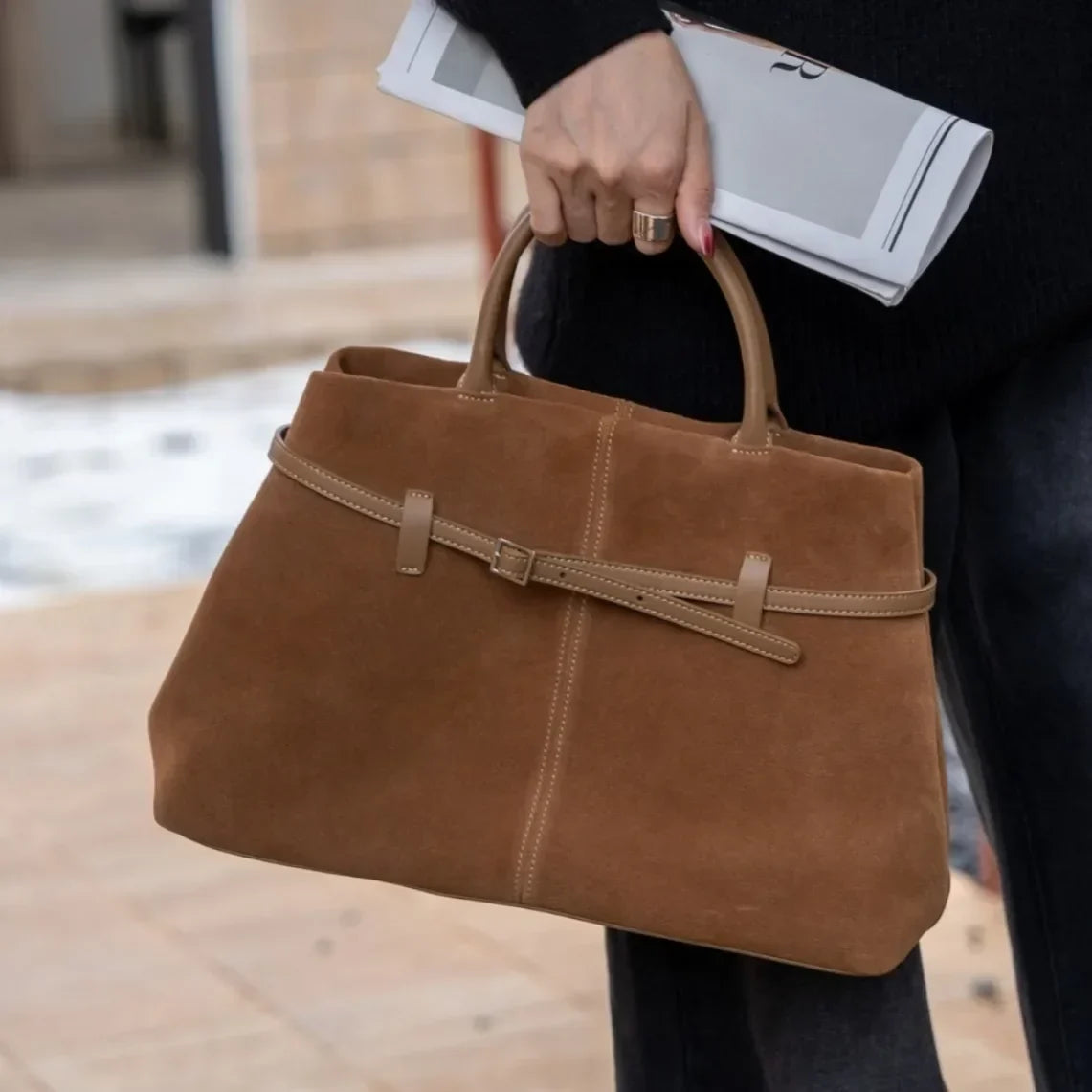 Sutton | Bolso tote de ante