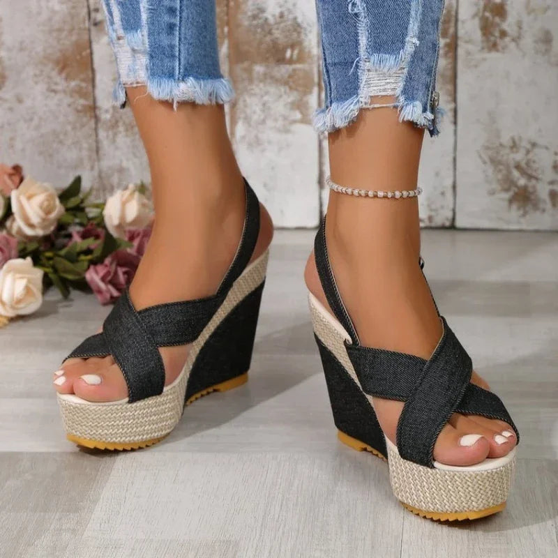 Maya | Sandalias vaqueras de plataforma