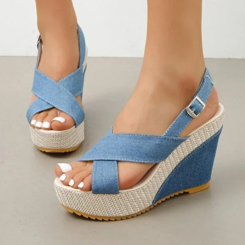 Maya | Sandalias vaqueras de plataforma