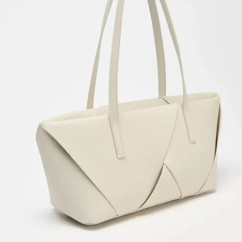Scultura | Bolso tote alargado con pliegues
