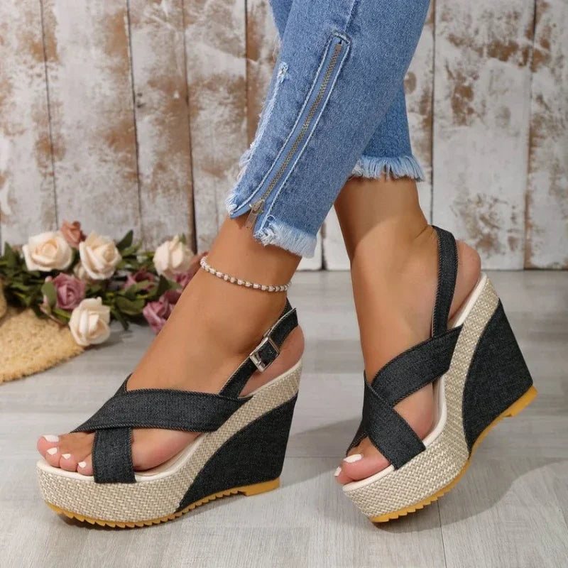 Maya | Sandalias vaqueras de plataforma