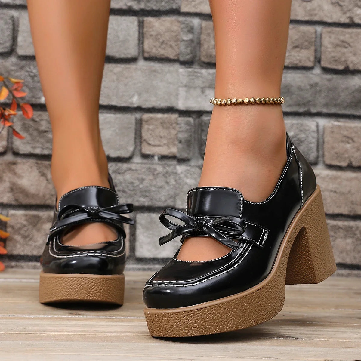 Blair | Zapatos de plataforma con lazo