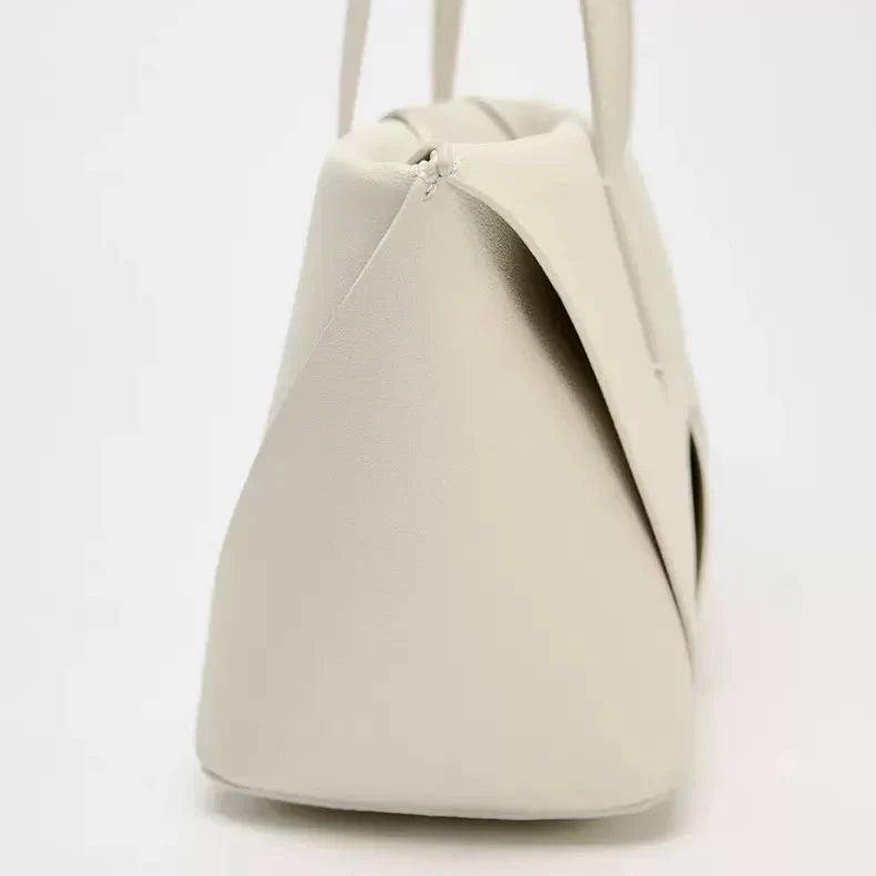 Scultura | Bolso tote alargado con pliegues