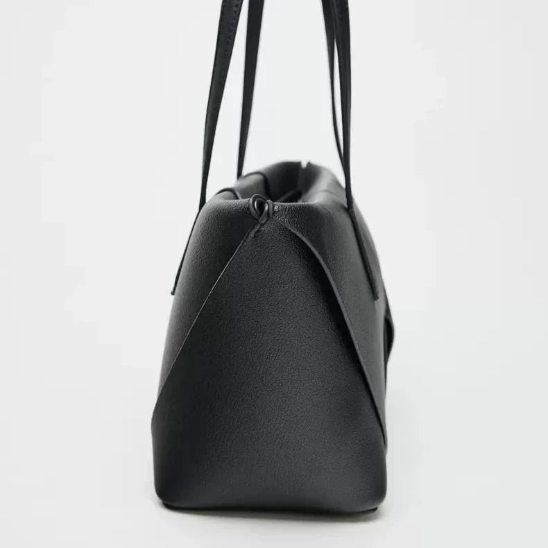 Scultura | Bolso tote alargado con pliegues