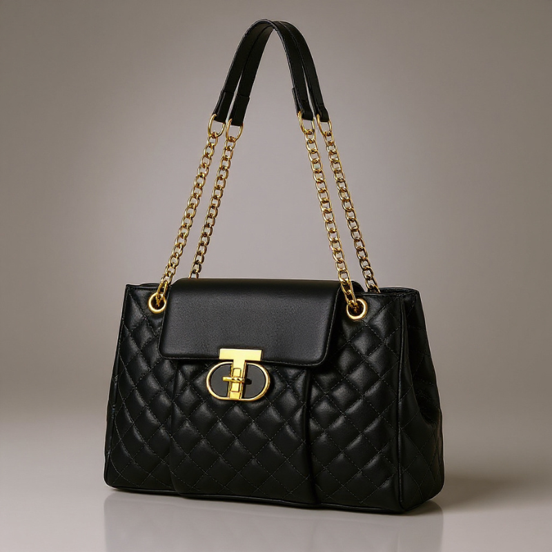 Cadenas | Bolso acolchado con asas de cadena