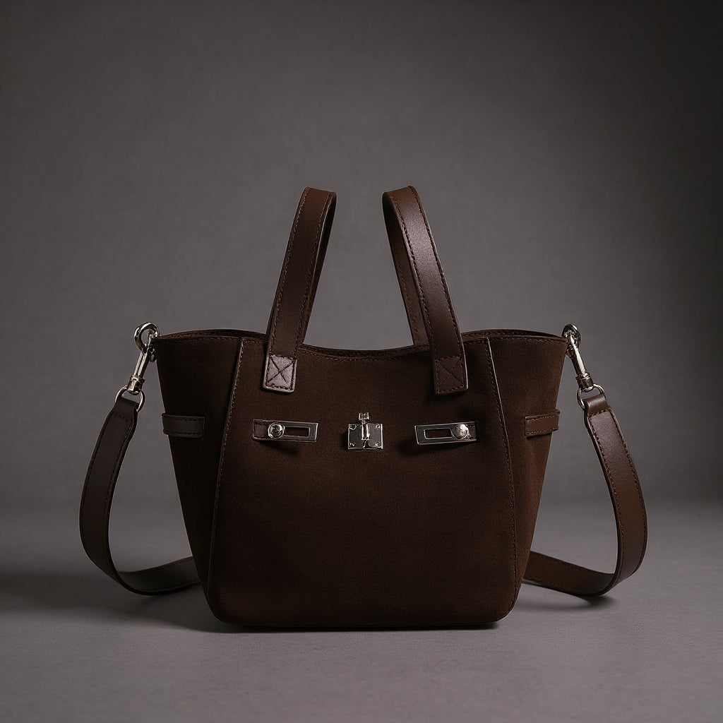 Melania | Mini bolso tote de ante