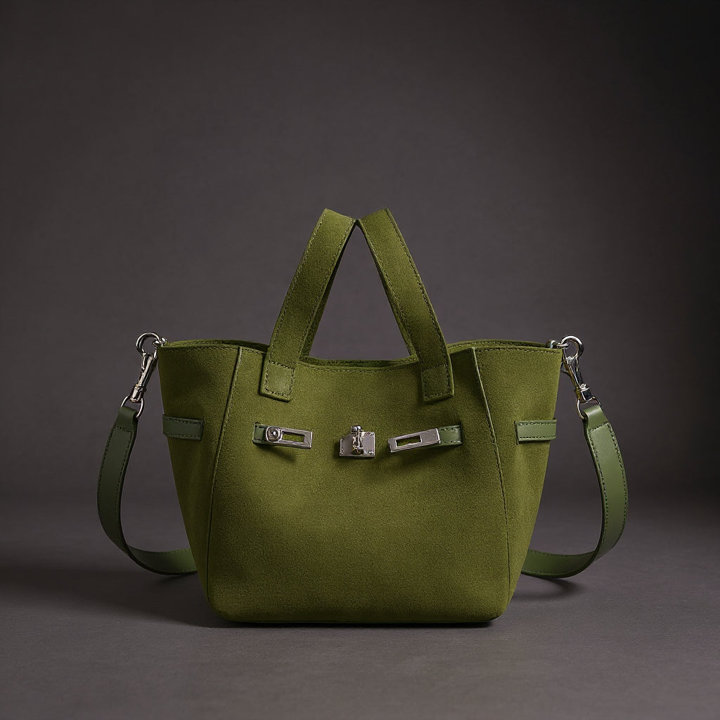 Melania | Mini bolso tote de ante