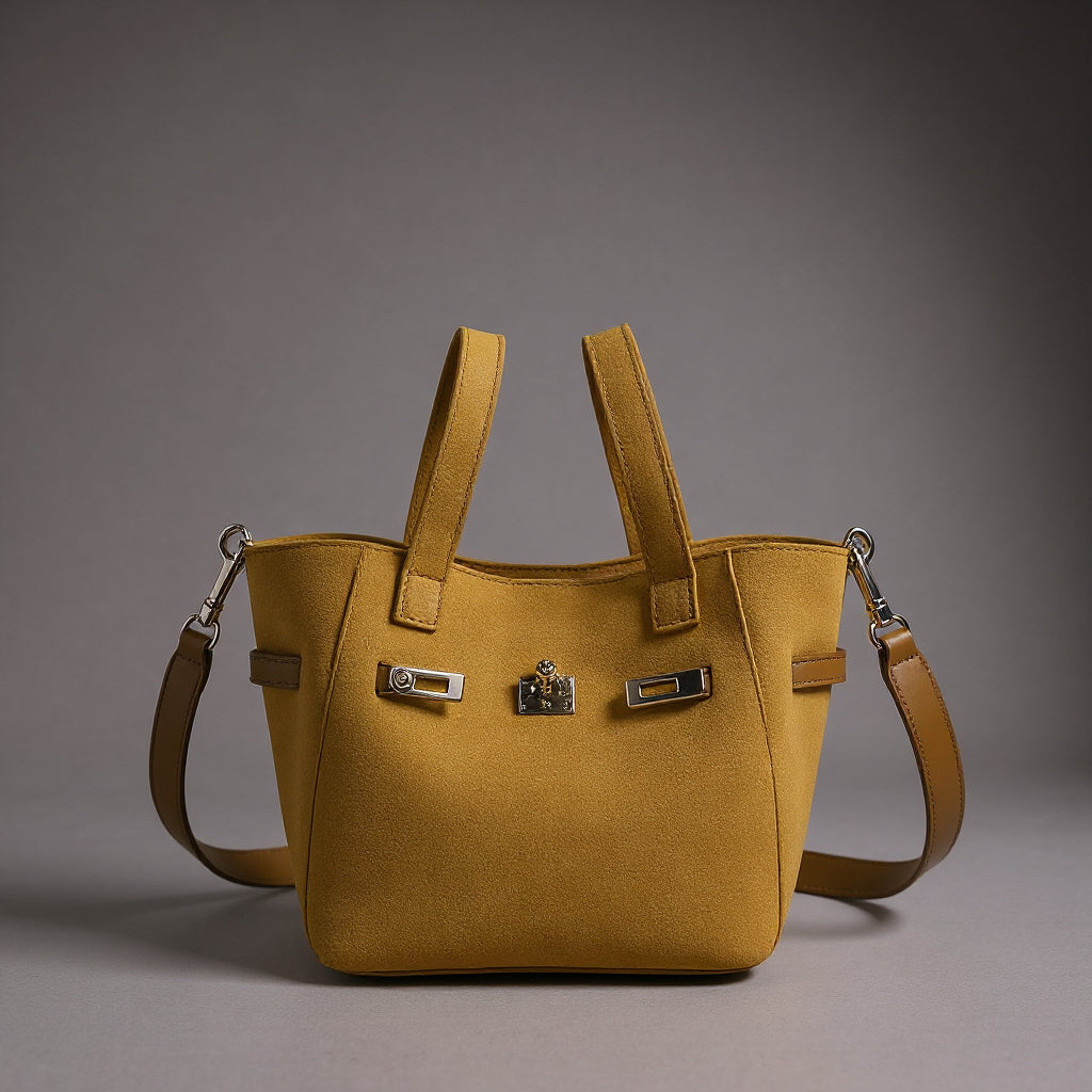Melania | Mini bolso tote de ante