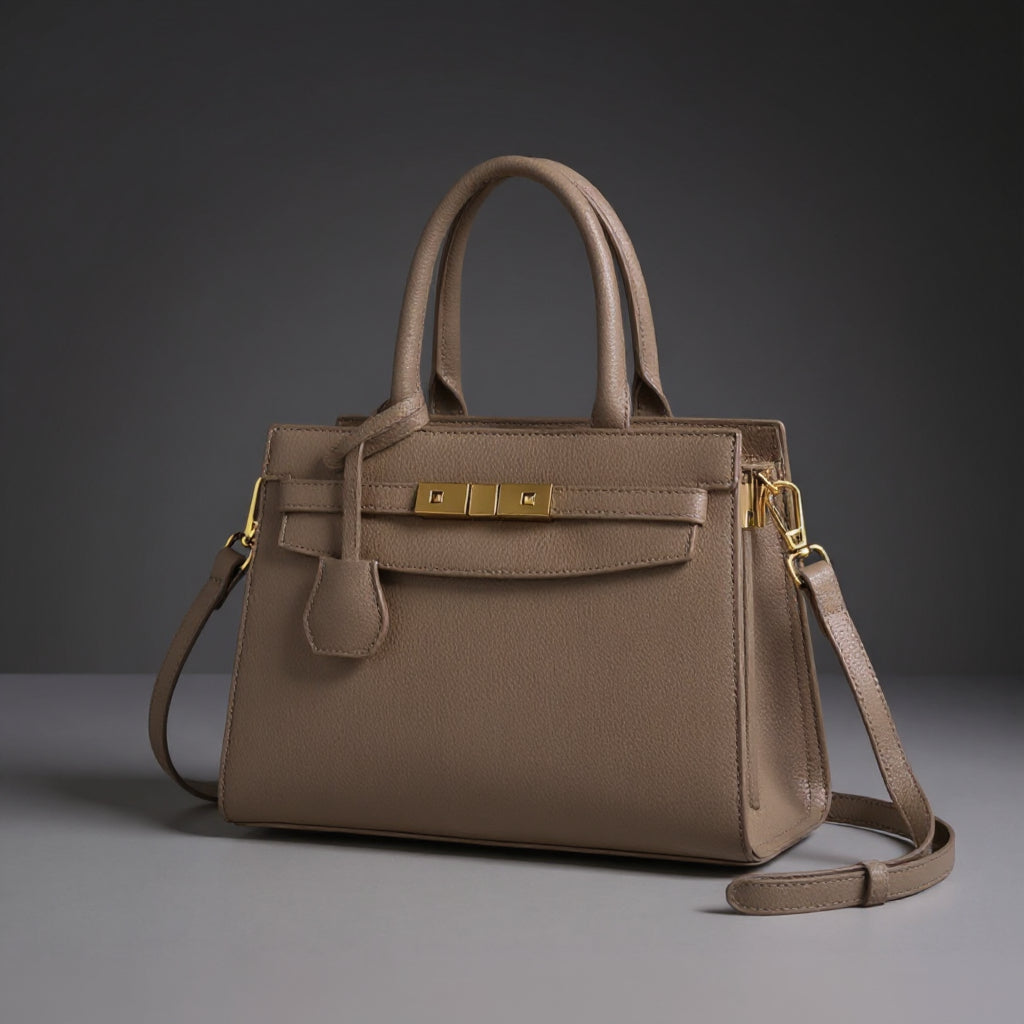 Camille | Bolso de mano de piel granulada