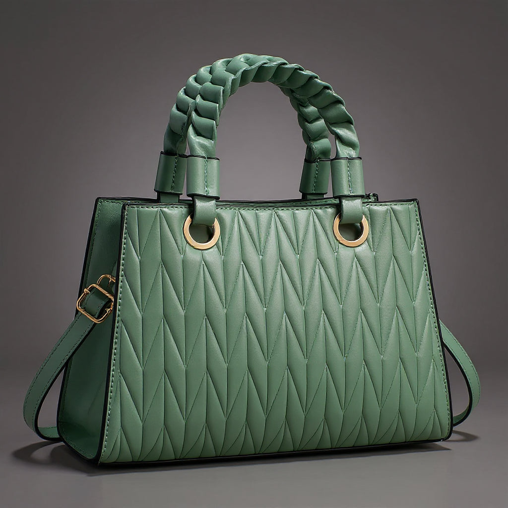 Madeleine | Bolso acolchado con asas trenzadas