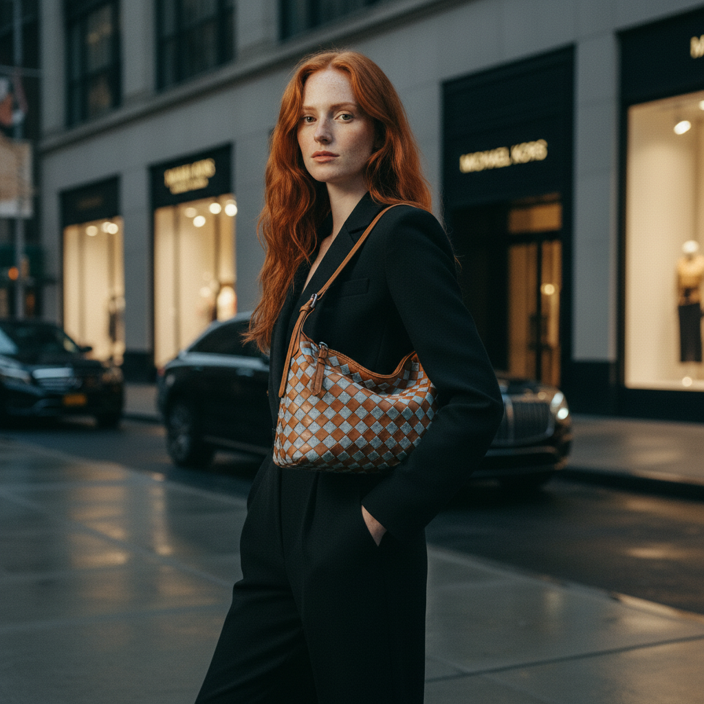 Tori | Bolso hobo trenzado bicolor
