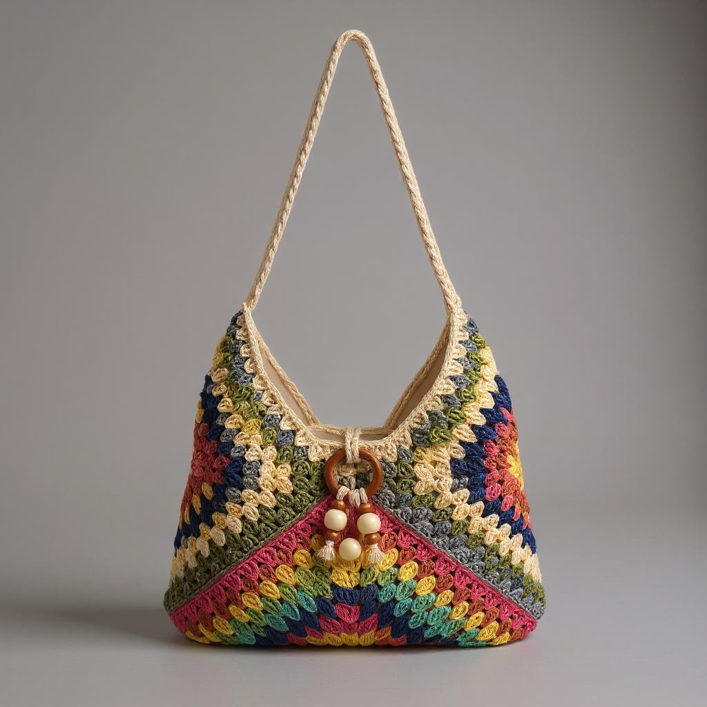 Noelle | Bolso de ganchillo a rayas