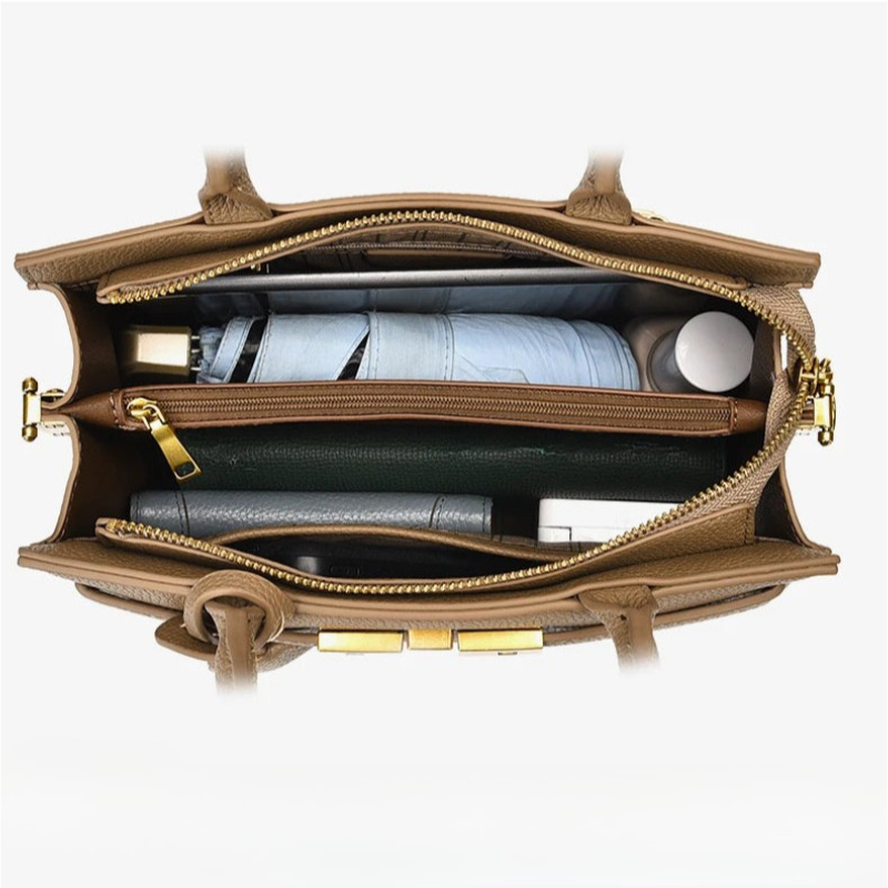 Camille | Bolso de mano de piel granulada