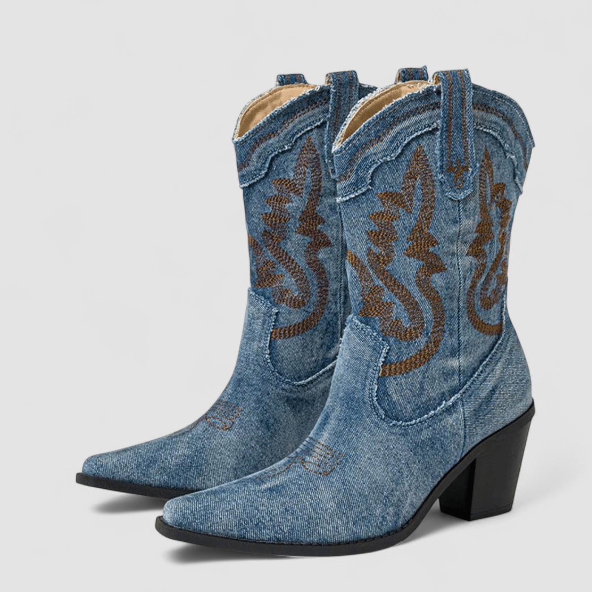 Selena | Botines vaqueros de confort