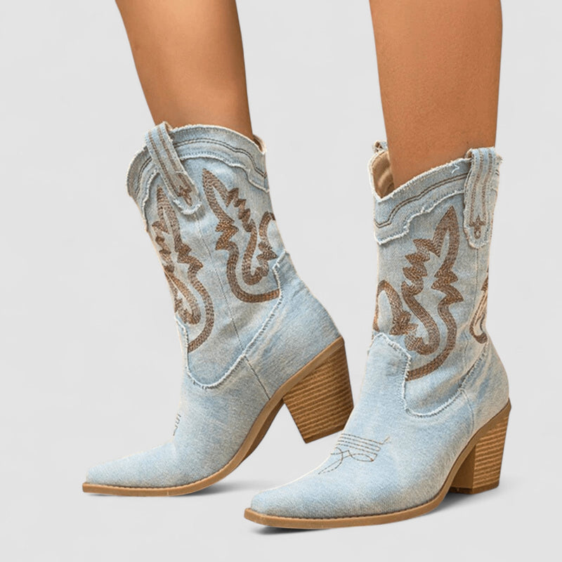 Selena | Botines vaqueros de confort