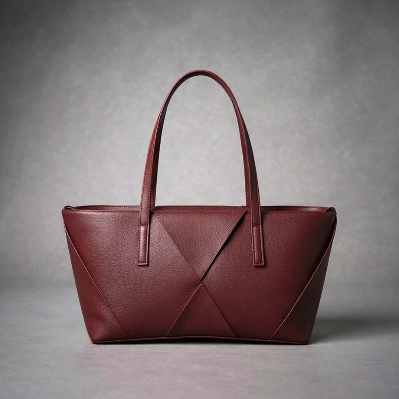 Scultura | Bolso tote alargado con pliegues