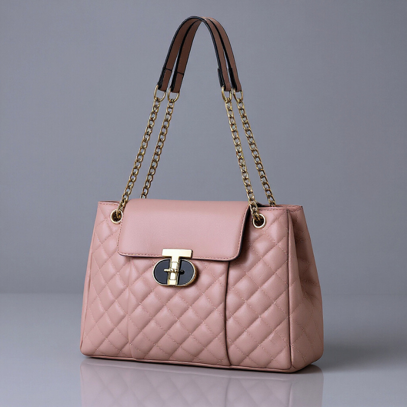 Cadenas | Bolso acolchado con asas de cadena